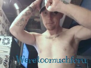 Weretoomuchforu